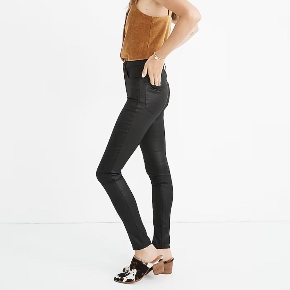 Madewell 10” High-Rise Skinny Jeans: Coated Edition